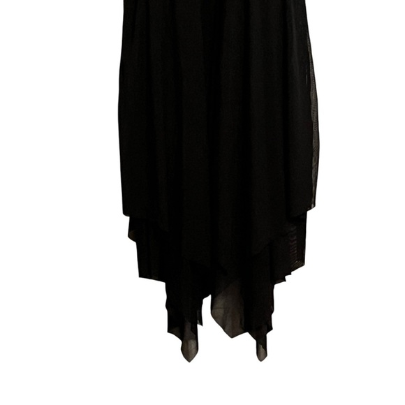 Kate Kasin Layered Leopard Print Shark Bite Hem Mini Dress Medium - Picture 5 of 8